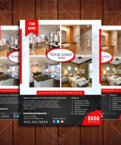 for lease real estate flyer 4  instant download  real apartment rental flyer template