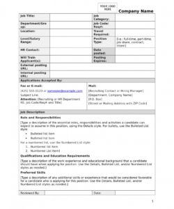 free 15 job description forms in pdf  ms word formal job description template pdf