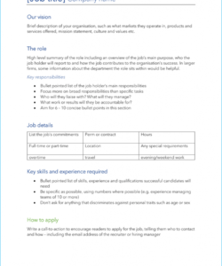 free 6 free job description templates  download &amp;amp; start hiring modern job description template pdf