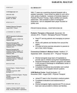 free 7 easy ways to improve your physical therapist resume physical therapist job description template and sample