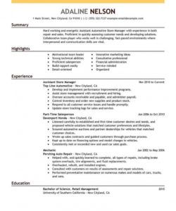 free assistant store manager resume example  manager resumes assistant manager job description template pdf