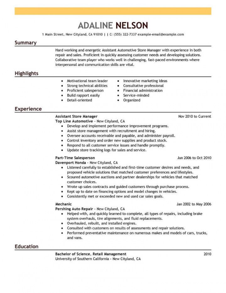 free assistant store manager resume example  manager resumes assistant manager job description template pdf