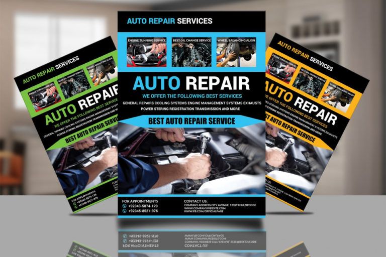 Free Auto Repair Flyer Design Auto Shop Flyer Template Dremelmicro