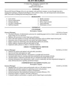 free best general manager resume example  livecareer general manager job description template doc