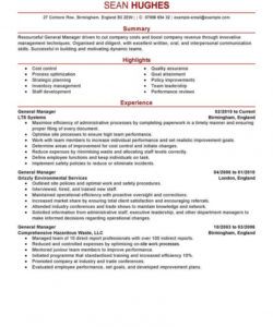 free best general manager resume example  livecareer general manager job description template pdf