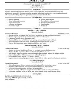 free best operations manager resume example  livecareer operations director job description template
