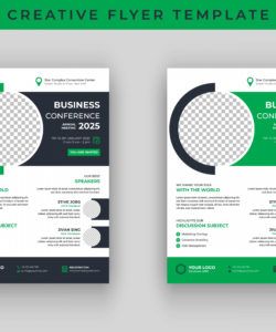 free business conference flyer template design  download free meeting announcement flyer template doc