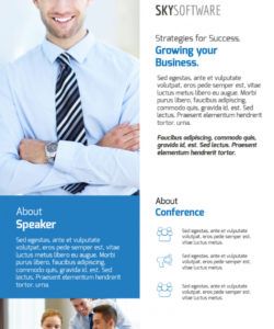 free business conference invitation flyer template meeting announcement flyer template pdf