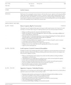 free carpenter resume &amp; writing guide  12 resume examples  2020 carpenter job description template doc