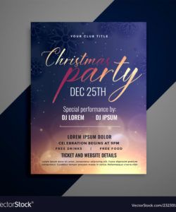 free christmas party invitation flyer template design vector image party invitation flyer template doc