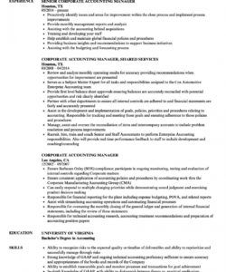 free corporate accounting manager resume samples  velvet jobs accounting manager job description template doc