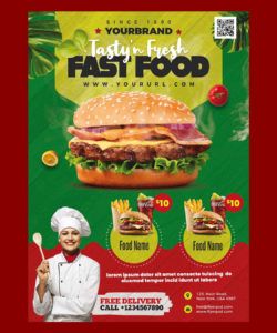 free fast food restaurant menu flyer template psd food delivery flyer template doc