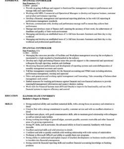 free financial controller resume samples  velvet jobs financial controller job description template pdf
