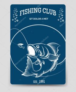 free fishing club brochure flyer template 121268382 fishing flyer template