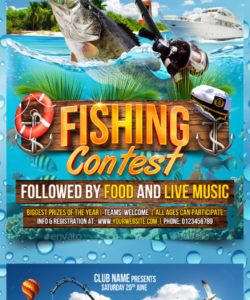 free fishing flyer graphics designs &amp;amp; templates from graphicriver fishing flyer template doc