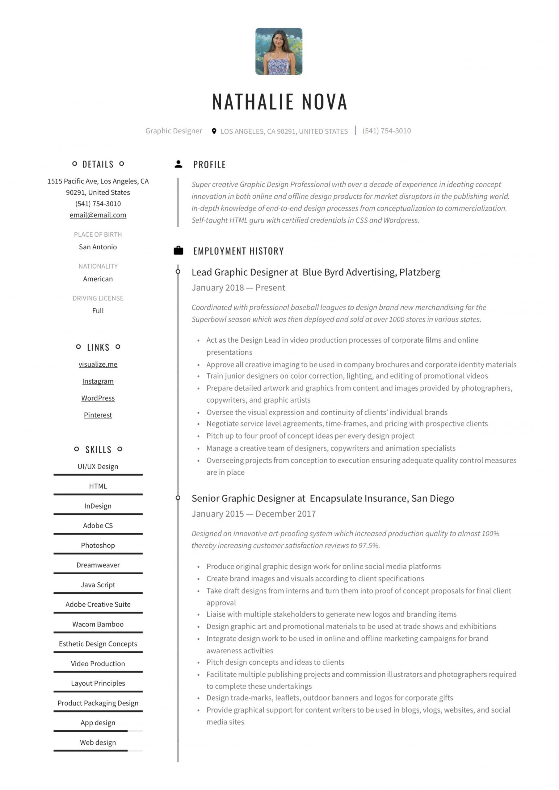 free graphic designer resume &amp; writing guide  12 resume senior graphic designer job description template