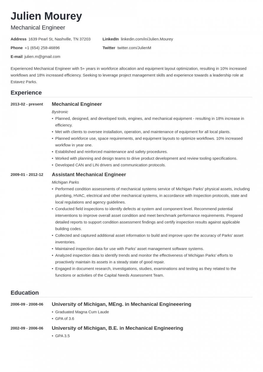 free mechanical engineer resume examples template &amp; guide mechanical engineer job description template pdf