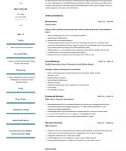 free media intern  resume samples and templates  visualcv social media intern job description template pdf