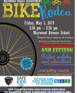 free municipal calendar  borough of maywood nj bike rodeo flyer template