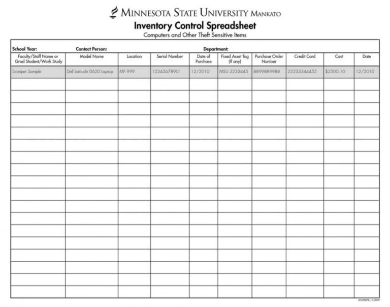 Free Office Supply Inventory Spreadsheet Excel Template Sample Office