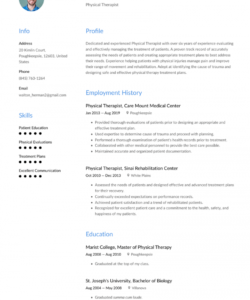 Physical Therapist Job Description Template – Dremelmicro