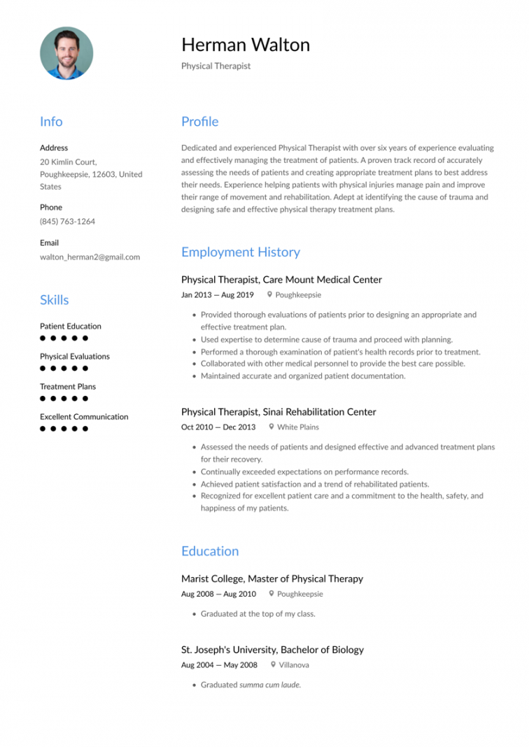 free physical therapist resume examples &amp; writing tips 2020 free physical therapist job description template pdf