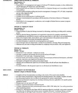 free physical therapy resume samples  velvet jobs physical therapist job description template and sample