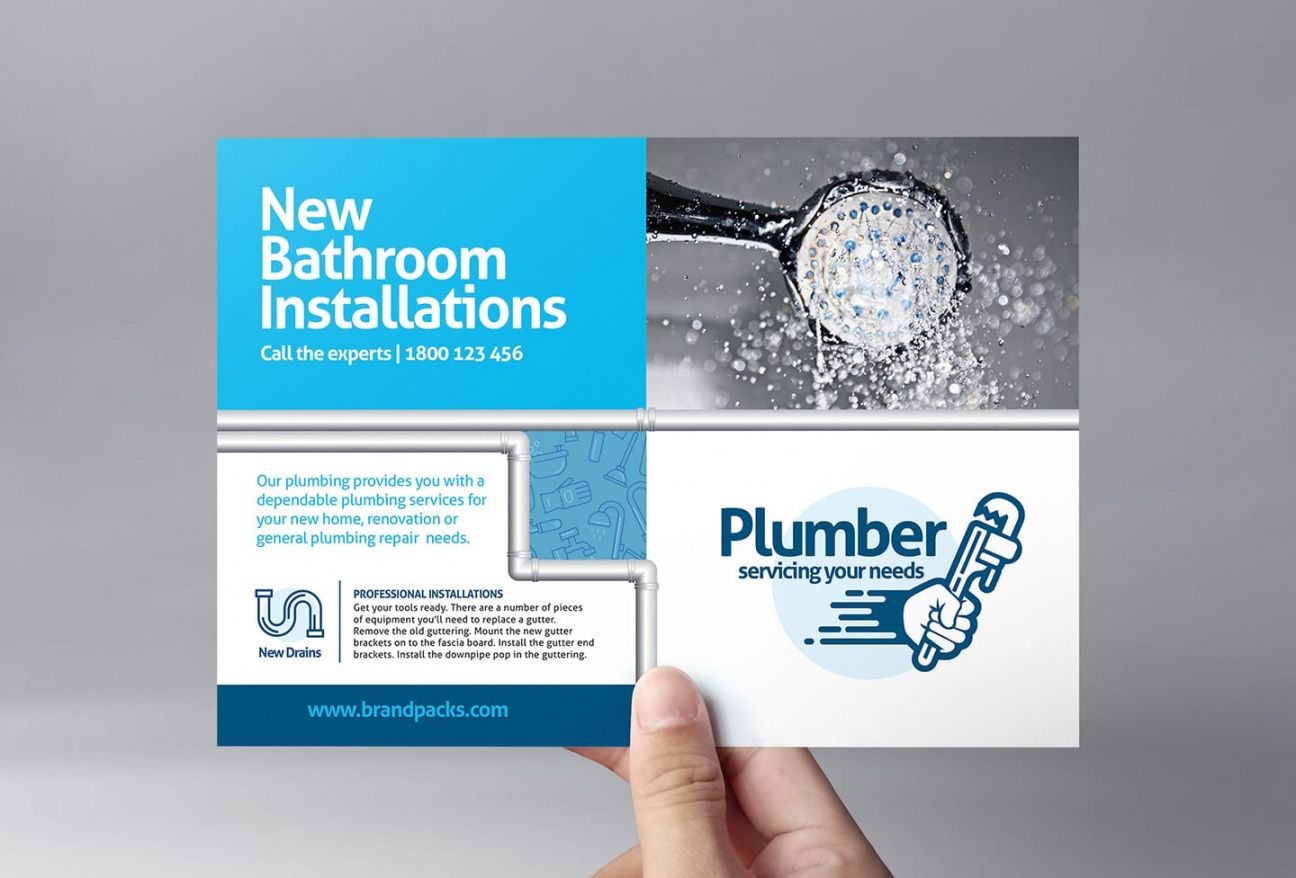 free plumbing service flyer template in psd ai &amp; vector  brandpacks plumbing flyer template pdf