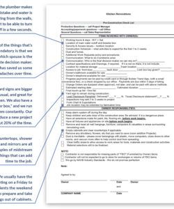 free preconstruction checklist  pro remodeler pre construction checklist template samples