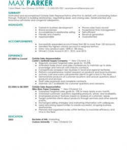 free professional outside sales representative resume examples outside sales job description template pdf