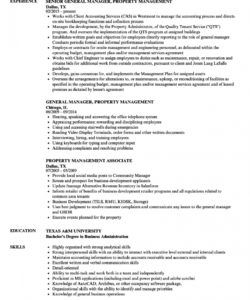 free property management resume samples  velvet jobs property manager job description template and sample