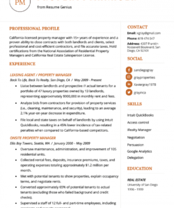 free property manager resume example &amp;amp; writing tips  resume genius property manager job description template and sample