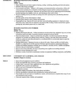 free resume  resume builder job description image inspirations building maintenance job description template pdf