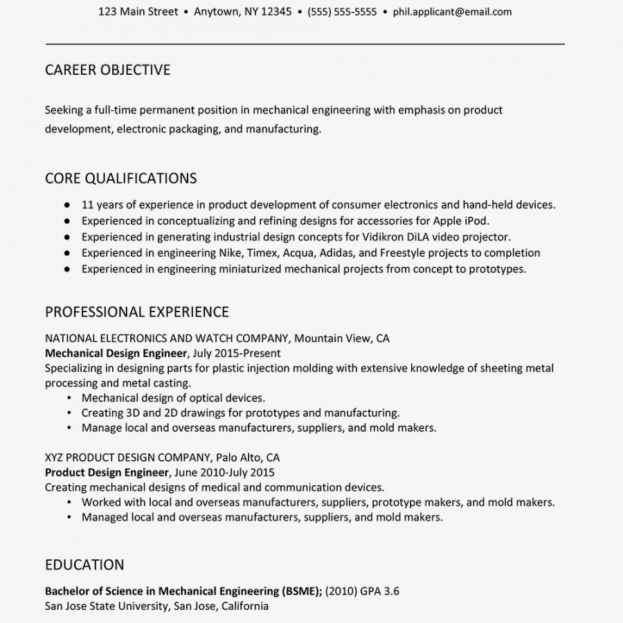 free sample resume for a mechanical engineer mechanical engineer job description template