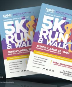 free template 84979  5k run&amp;amp;walk event flyer &amp;amp; poster 5k run flyer template and sample