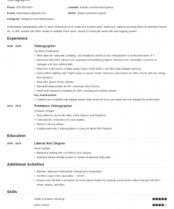 free videographer resume template &amp;amp; guide 20 examples videographer job description template pdf