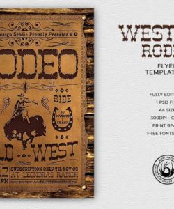 free western rodeo flyer template psd design for photoshop v2 bike rodeo flyer template