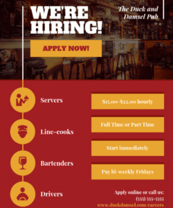 hiring business flyer template now hiring template flyer