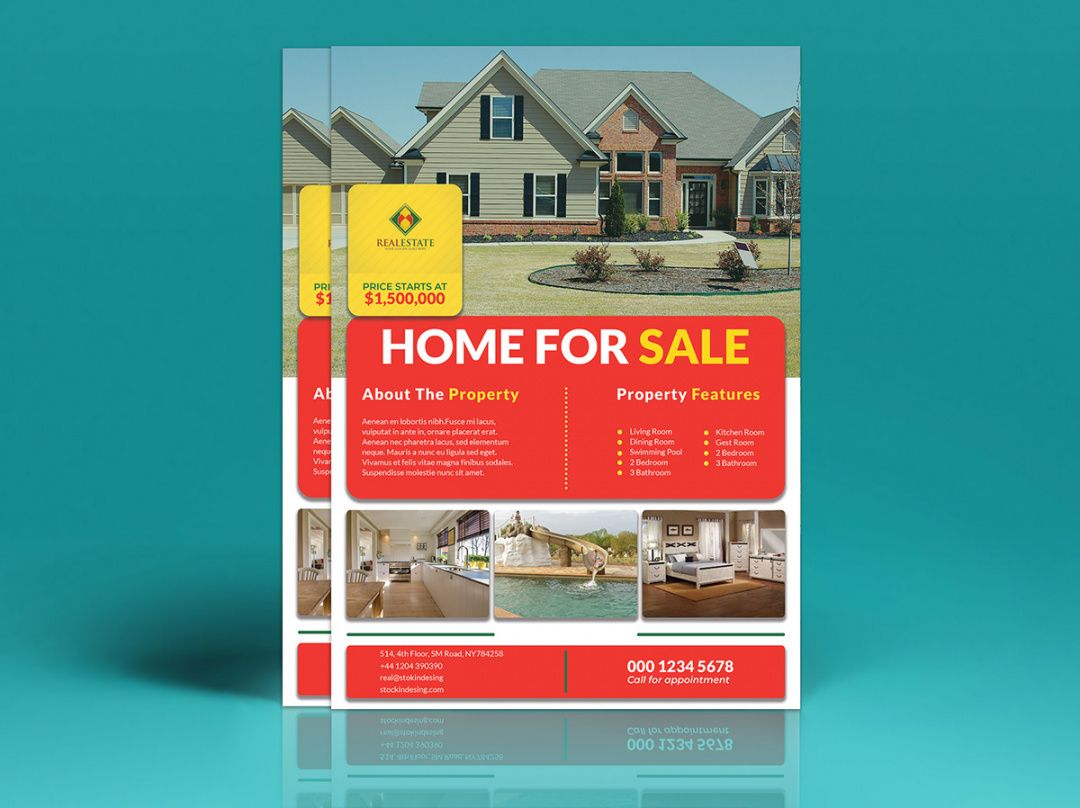 house for sale flyer templates on student show land for sale flyer template
