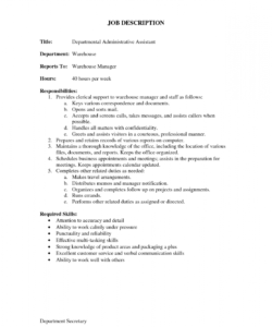 job description for administrative assistant for resume office assistant job description template and sample