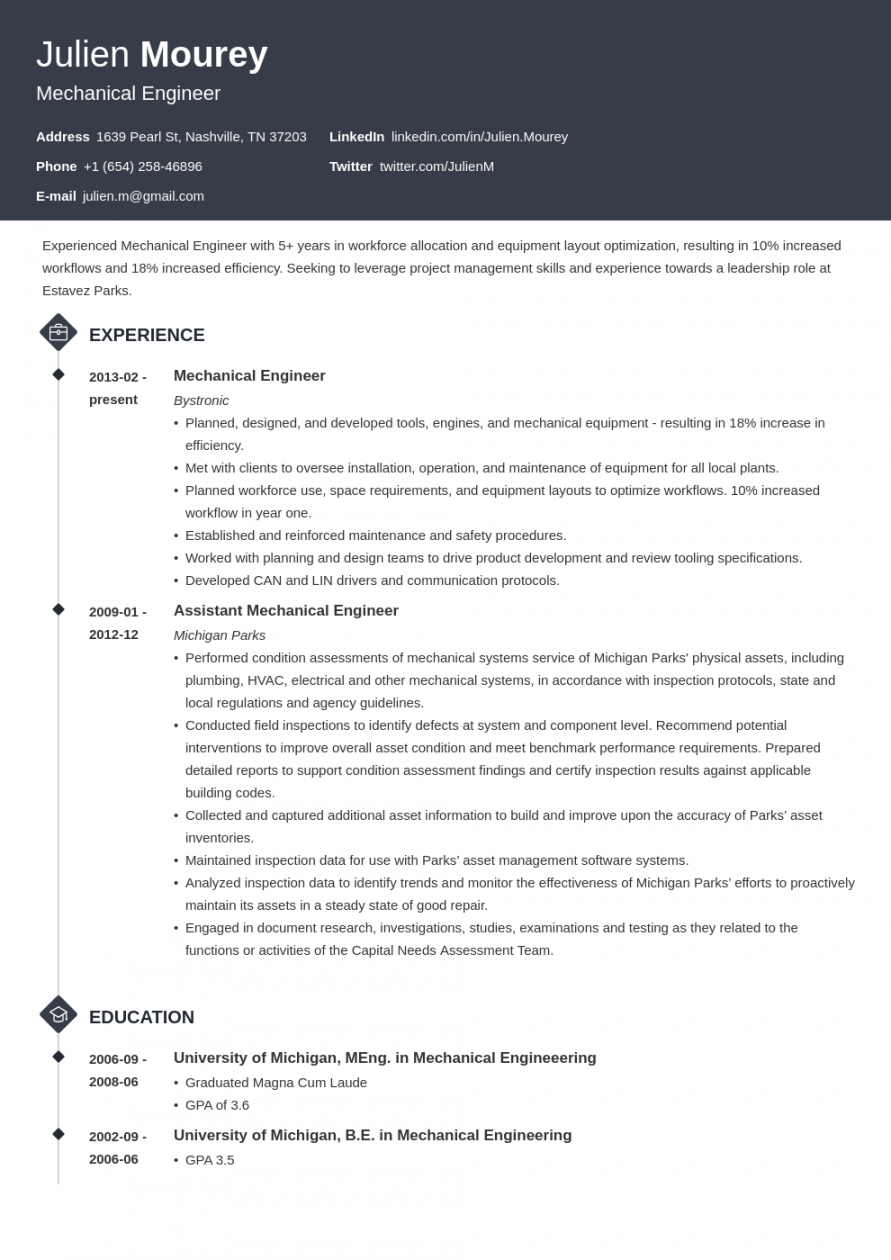 mechanical engineer resume examples template &amp; guide mechanical engineer job description template pdf