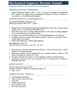 mechanical engineer resume sample &amp;amp; writing tips  resume genius mechanical engineer job description template pdf