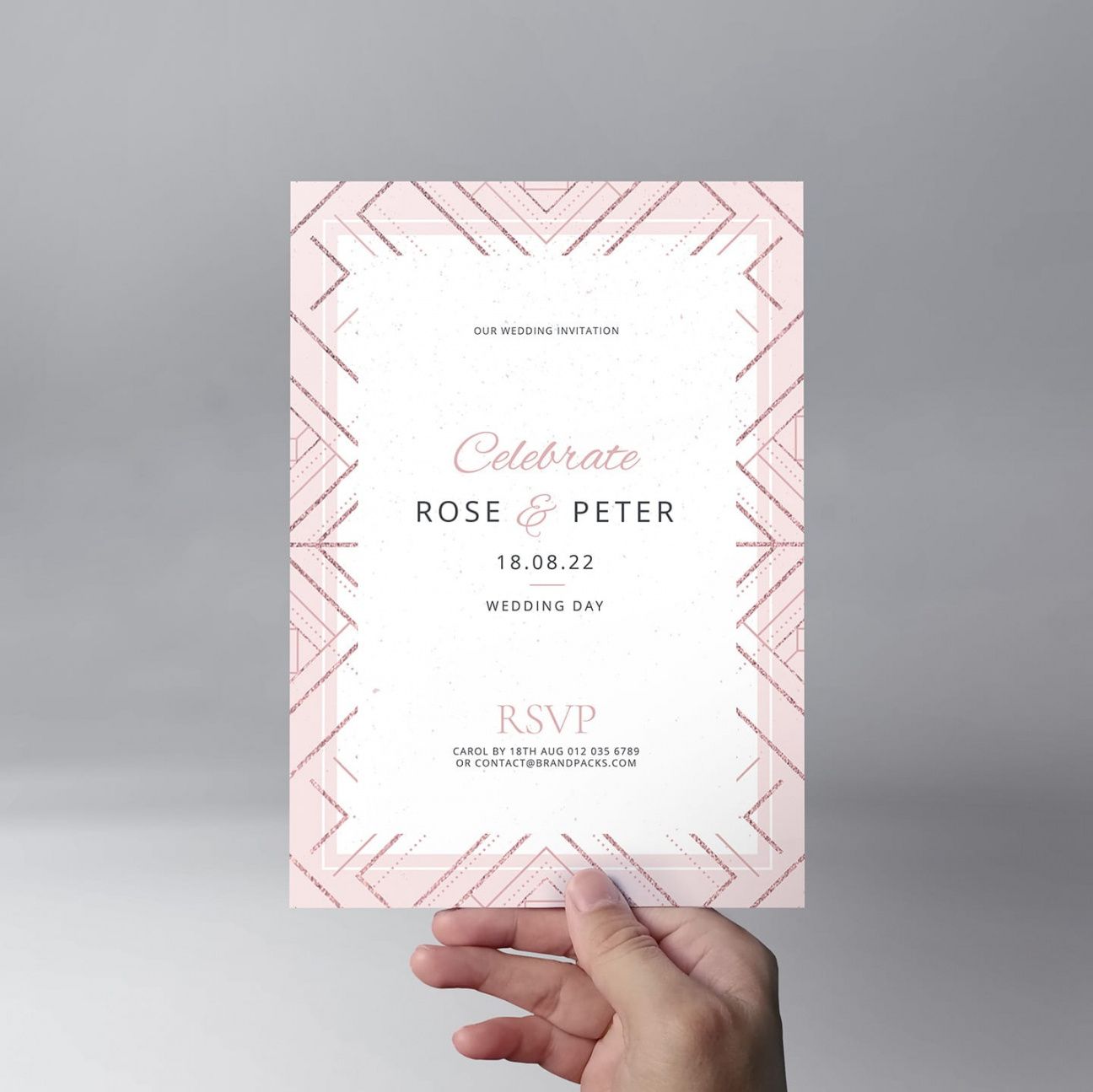 modern wedding invitation templates  brandpacks wedding invitation flyer template pdf