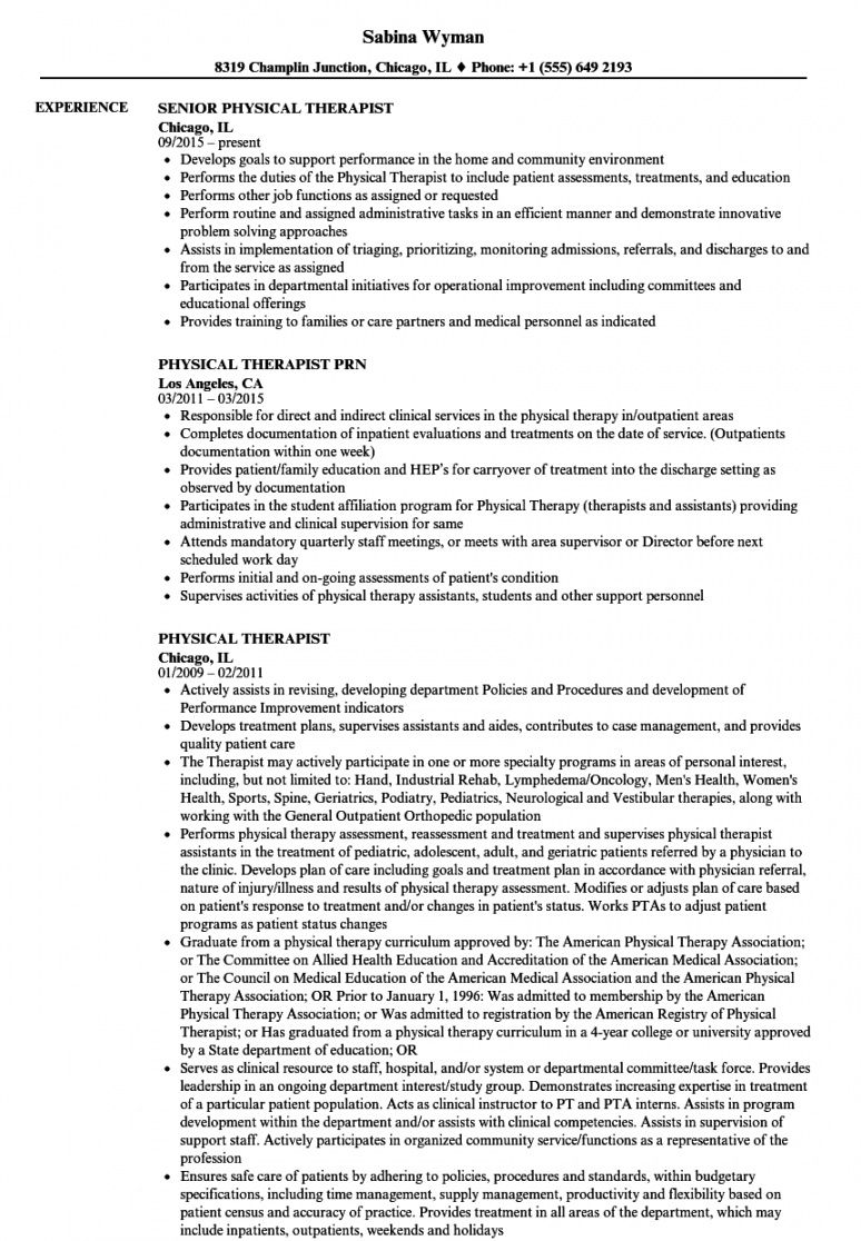 physical therapist resume samples  velvet jobs physical therapist job description template doc