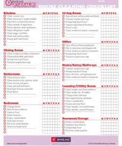 printable 40 printable house cleaning checklist templates ᐅ templatelab residential cleaning checklist template excel