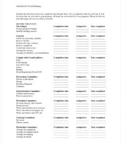 printable free 13 event planning checklist examples in pdf  google party planning checklist template