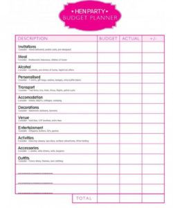printable party expense spreadsheet hen budget planner superstore party planning budget template word