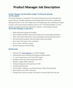 product manager job description  280 group content manager job description template doc