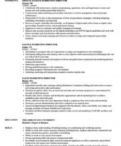 sales &amp;amp; marketing director resume samples  velvet jobs sales director job description template pdf