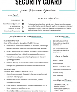 security guard resume sample &amp;amp; writing tips  resume genius security officer job description template
